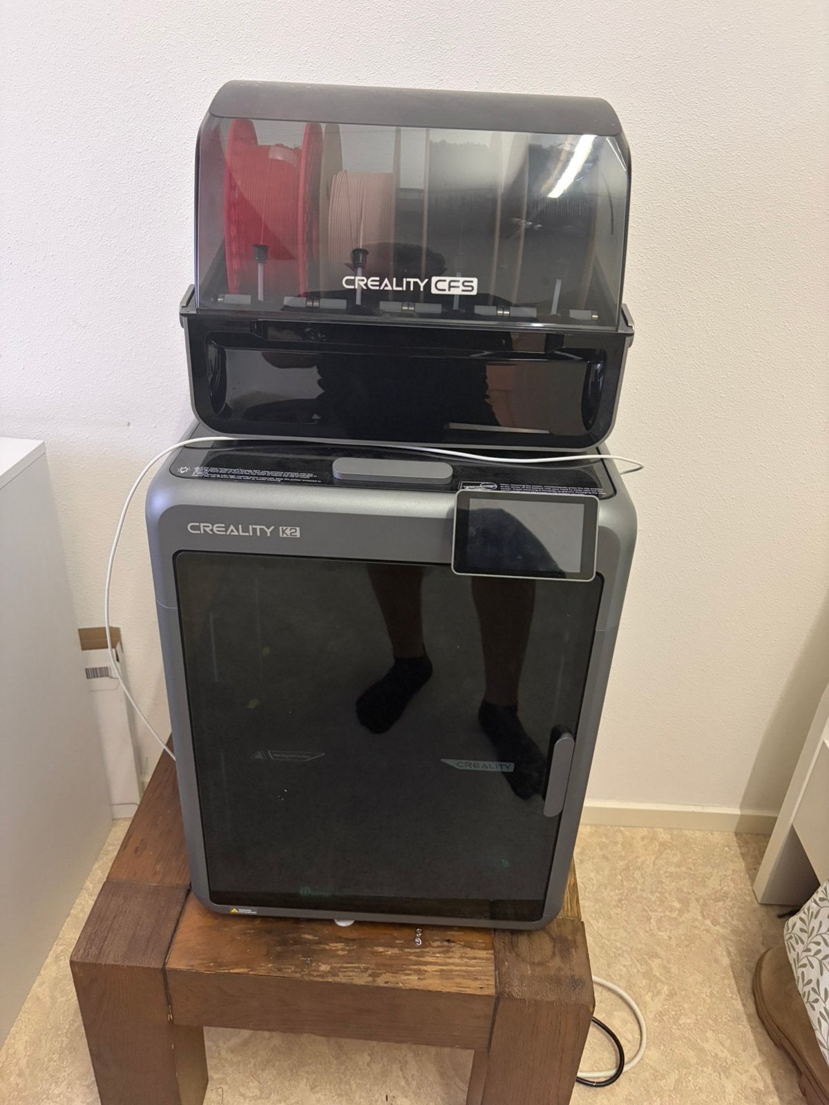 Creality K2 3D printer + CFS+ Creality filament dryer, Computers en Software, 3D Printers, Ophalen, Zo goed als nieuw