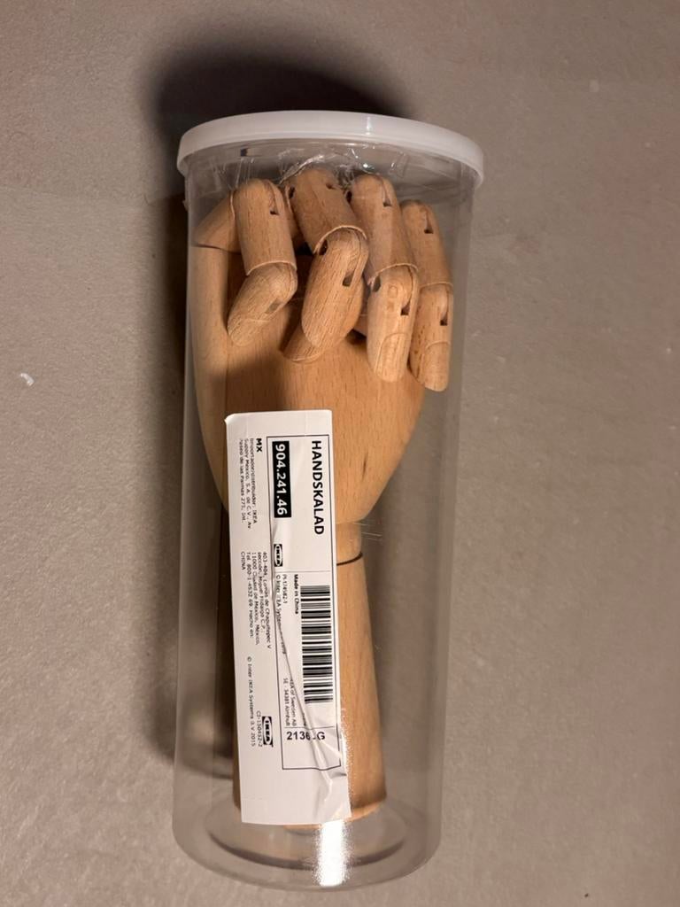 Hanskalad Houten model hand ikea - nieuw, Ophalen of Verzenden, Nieuw, Overige typen