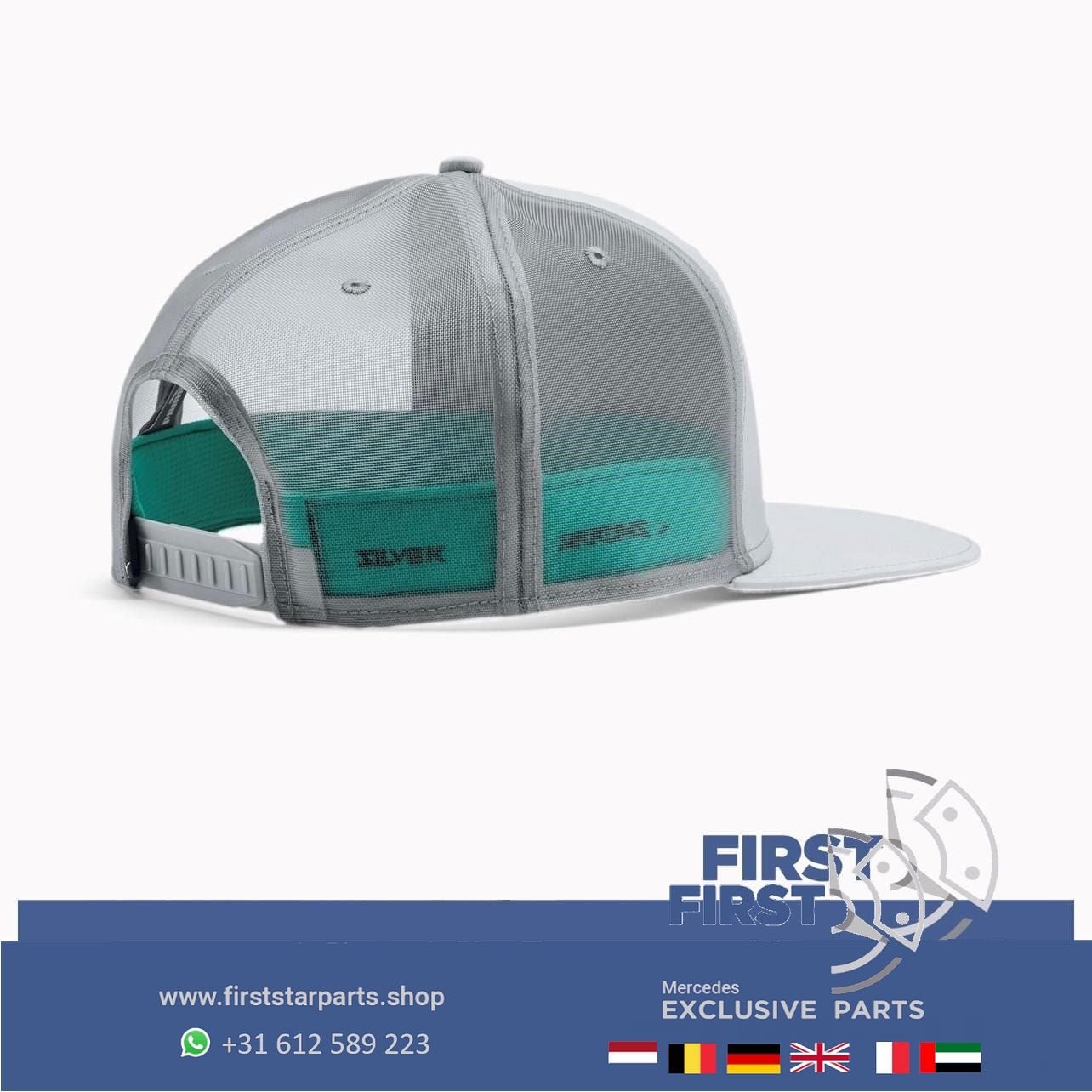 Mercedes Petronas Pet origineel Mercedes AMG PUMA Cap GRIJS, Kleding | Heren, -, -, Ophalen of Verzenden, -