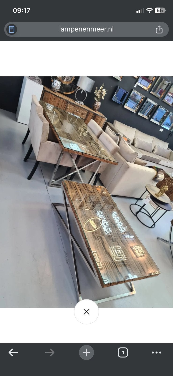 Eetkamertafel en salontafel, Huis en Inrichting, Complete inboedels, Ophalen