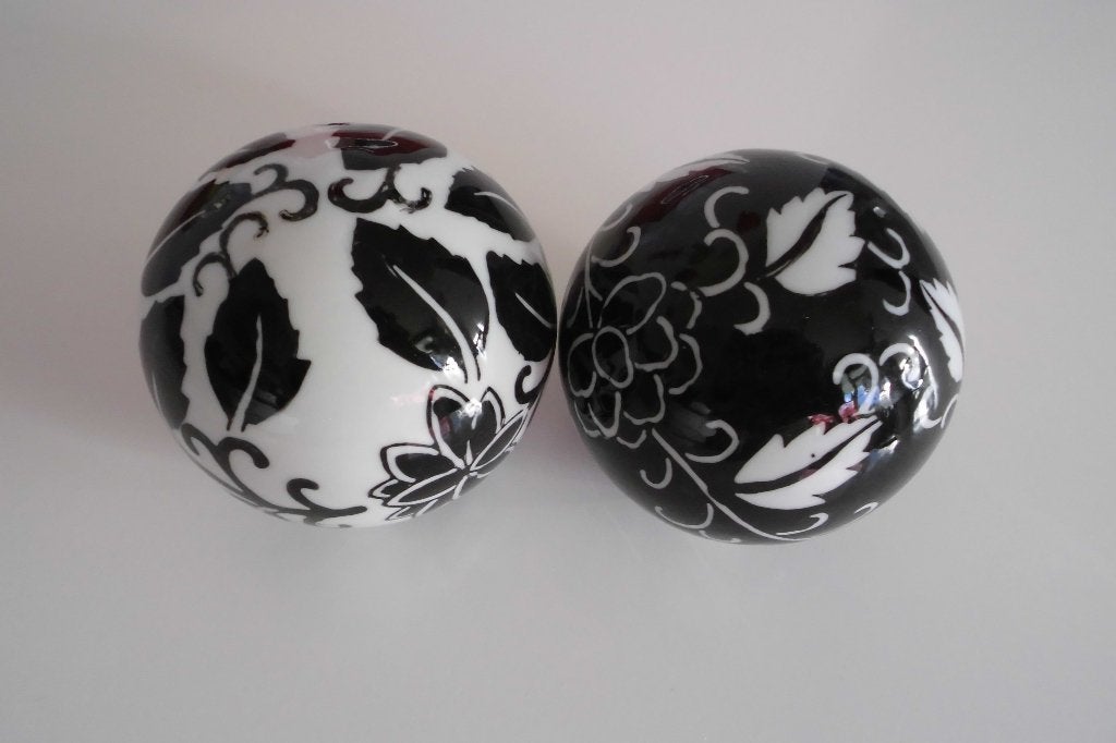 zwart wit ballen, Huis en Inrichting, Ophalen of Verzenden, Wit, Vierkant