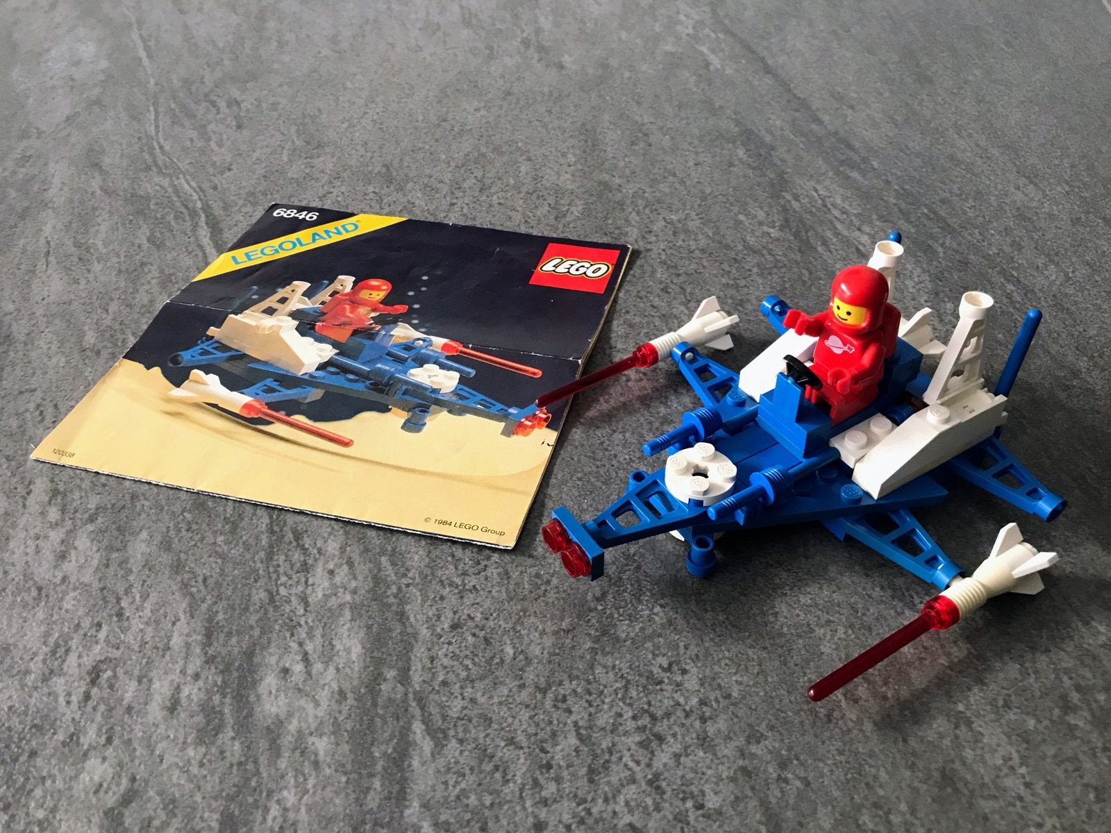 Vintage Lego Classic Space 6846 Tri-Star Voyager uit 1984, Lego, Ophalen of Verzenden, Space, Complete set