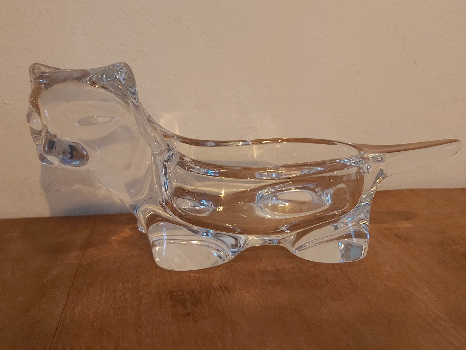 Vintage kat van crystalglas, Ophalen, Huis en Inrichting