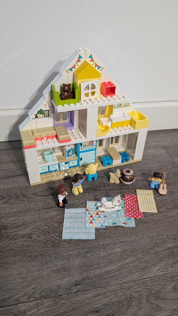 LEGO Duplo 10929 Modulair Speelhuis / Poppenhuis - compleet, Overige thema's, Compleet, Ophalen of Verzenden, Zo goed als nieuw