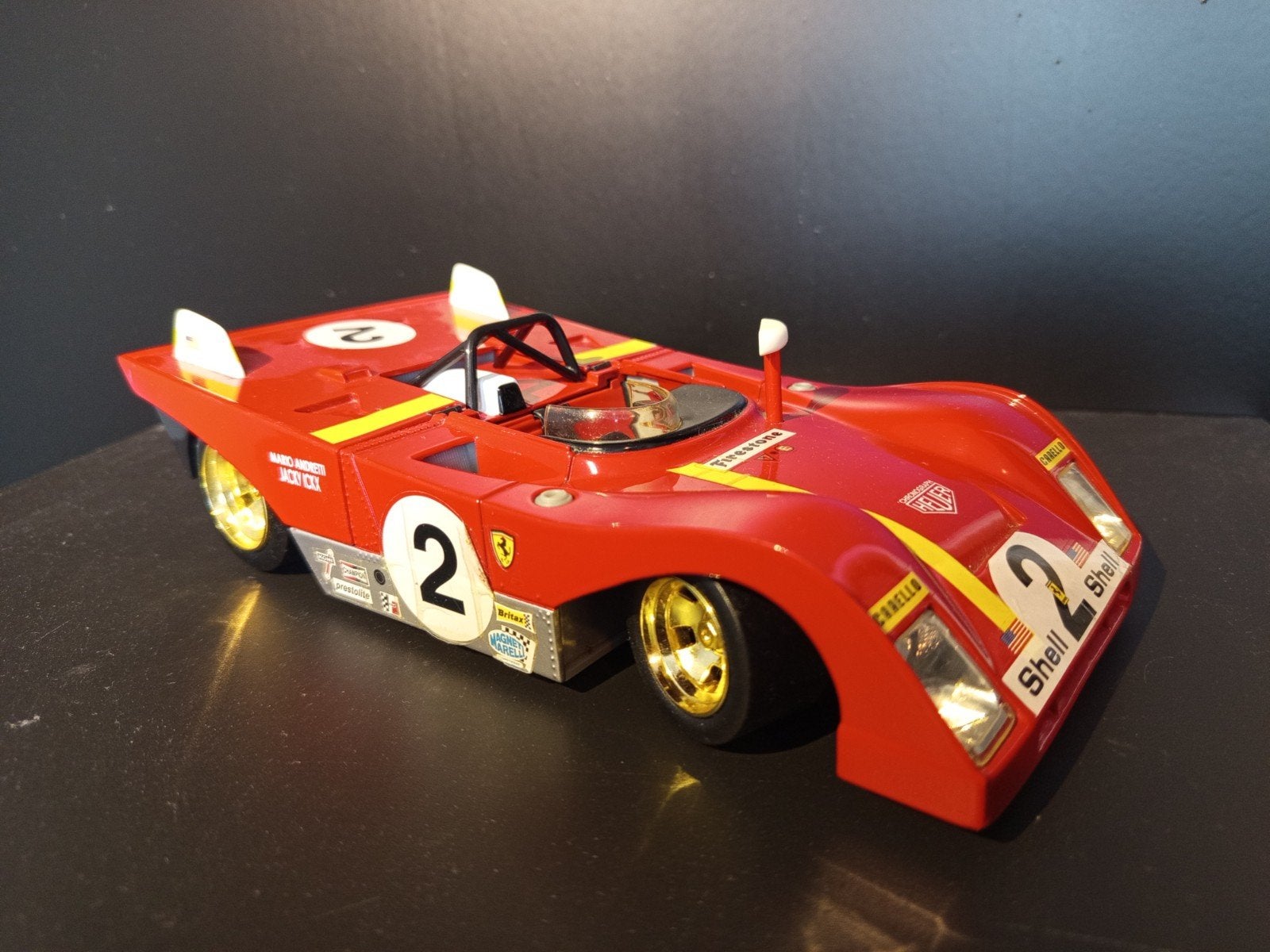 Ferrari 312P, Ophalen of Verzenden, Zo goed als nieuw, Auto, Bburago