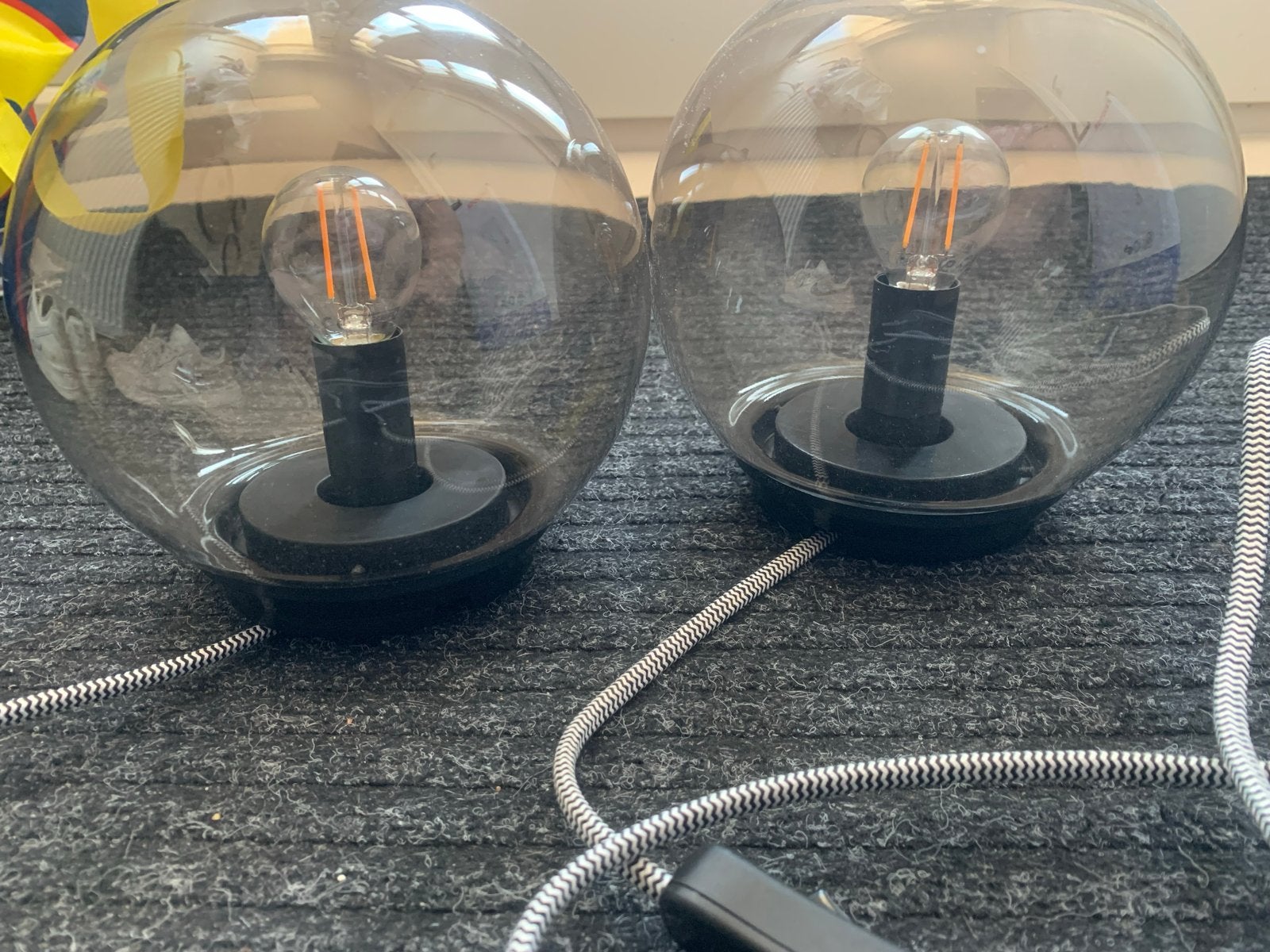 IKEA Fado tafellamp - Set van 2, Ophalen, Gebruikt, E27 (groot), Grijs