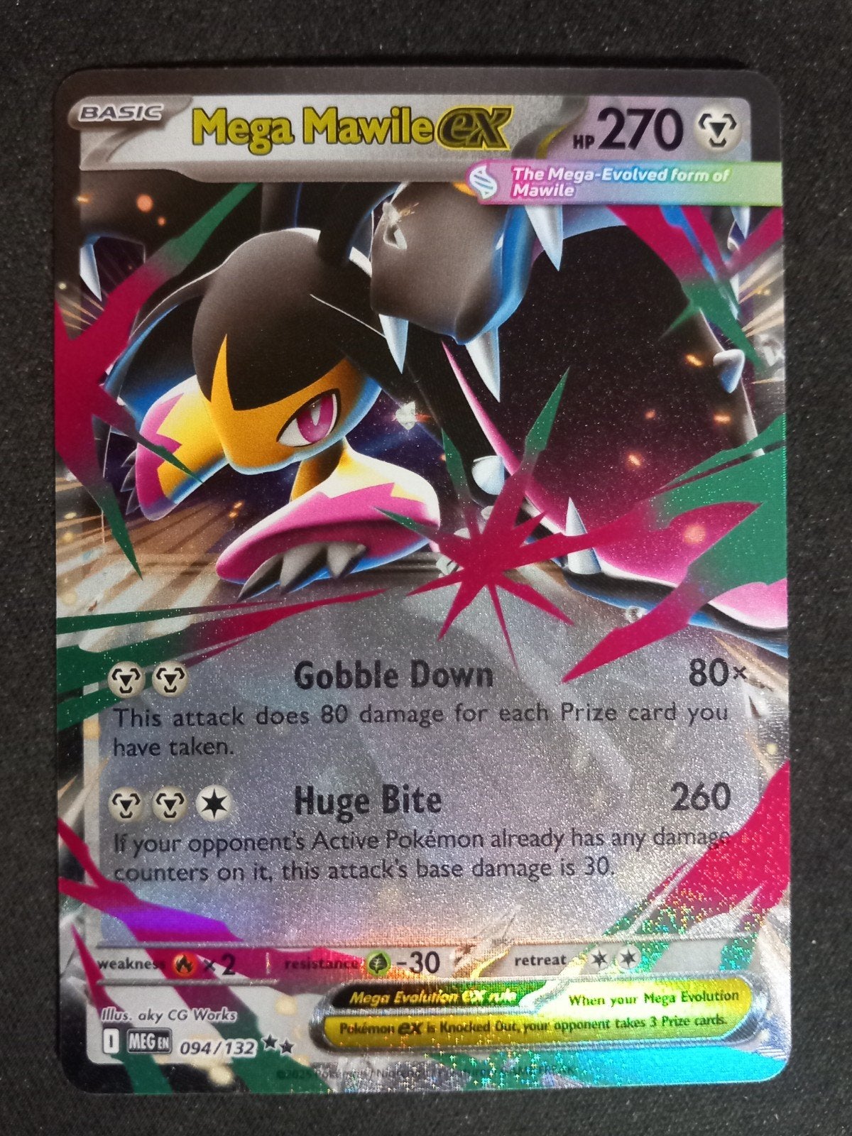 Pokemon Mawile ex 094/132 Mega Evolution Ultra Rare NM, Verzenden, Zo goed als nieuw, Losse kaart, Foil