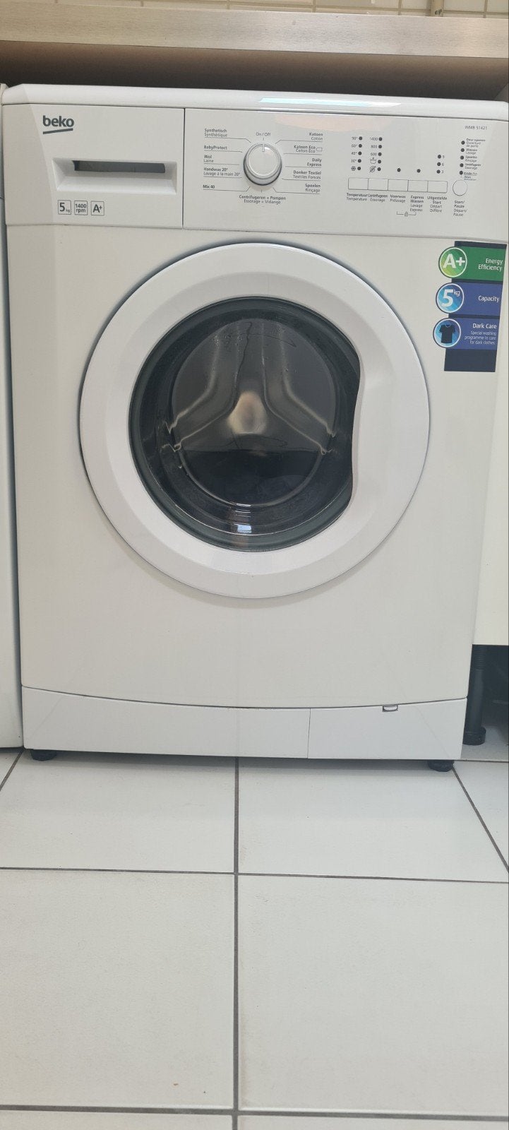 Witte Beko wasmachine, Witgoed en Apparatuur, Wasmachines, Ophalen, 1200 tot 1600 toeren, Gebruikt, 4 tot 6 kg