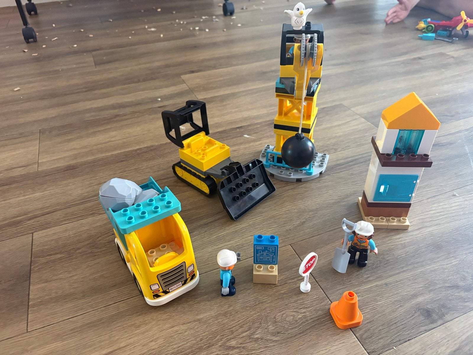 LEGO DUPLO Sloop kogel afbraak werken - 10932, Ophalen, Zo goed als nieuw, Overige merken
