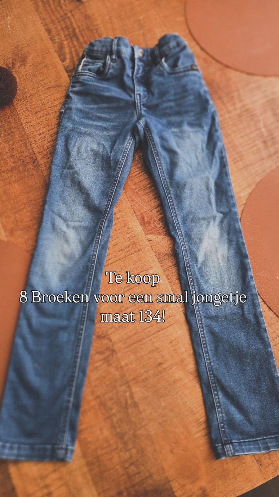 8 Broeken voor een smal jongetje maat 134, Ophalen of Verzenden, Gebruikt, Jongen, Broek