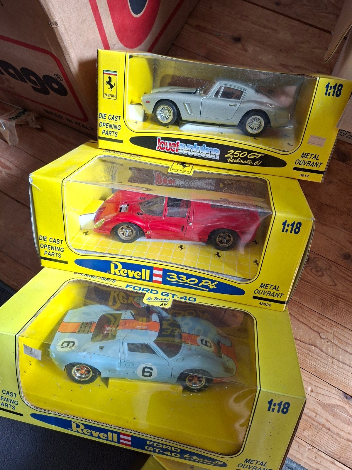 Jouef Evolution 1 18 Ferrari 250 GT 330 P4 Ford GT40 Gulf, Hobby en Vrije tijd, Modelauto's | 1:18, Ophalen, Zo goed als nieuw