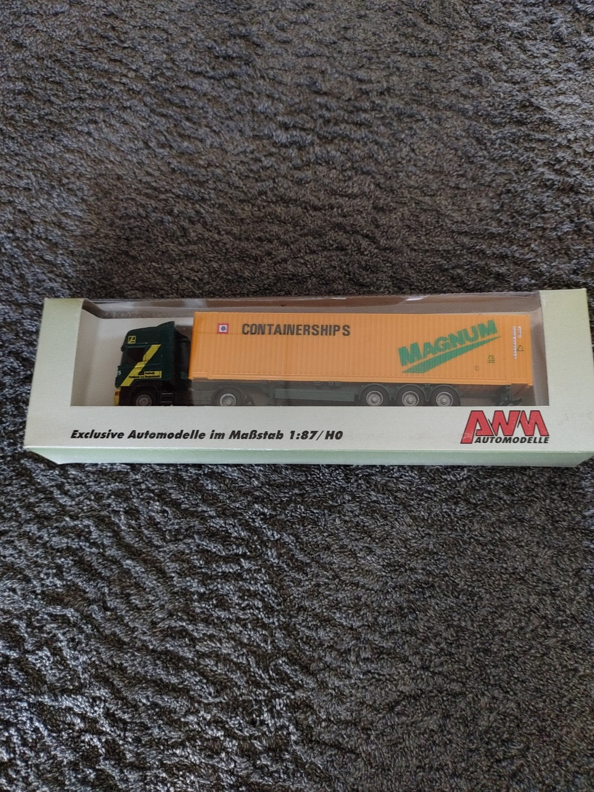 AWM Automodelle Vrachtwagen met Container 1:87/HO, Ophalen of Verzenden, Nieuw, Bus of Vrachtwagen
