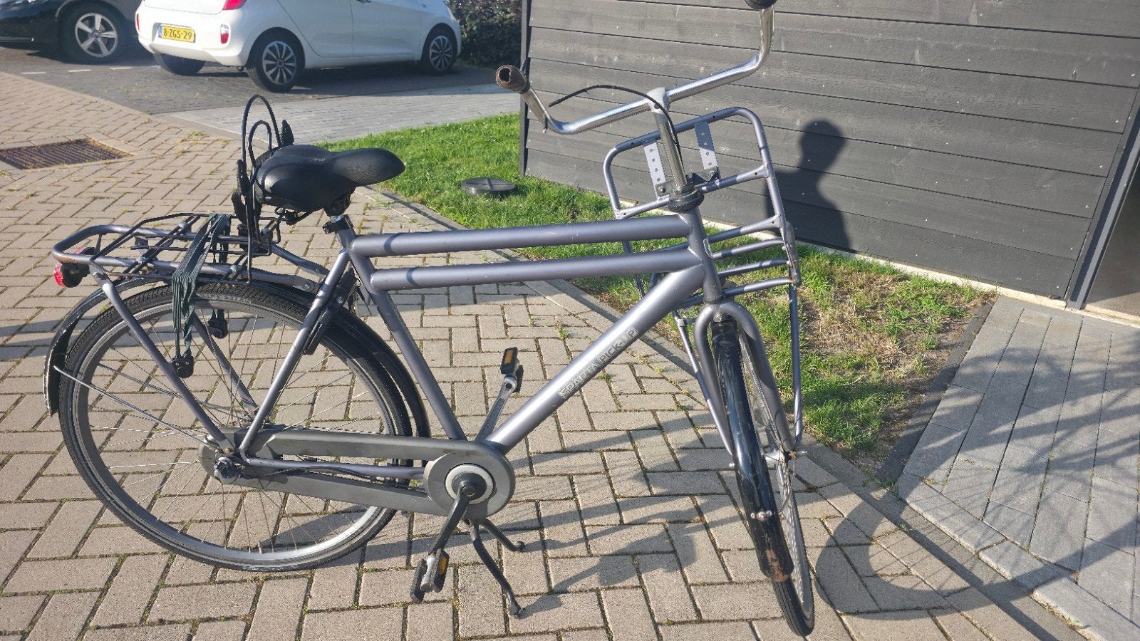 transportfiets met voor- en achterdrager, Ophalen, Gebruikt, Overige merken