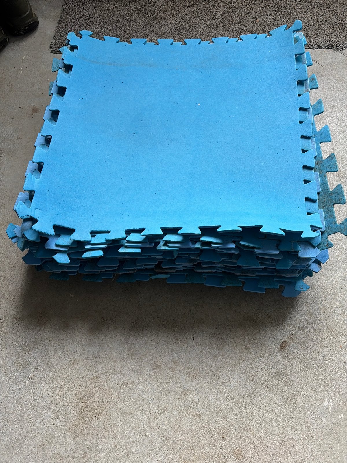 27 Zwembad foam platen voor onder een zwembad, Ophalen of Verzenden, Gebruikt, Grondzeil