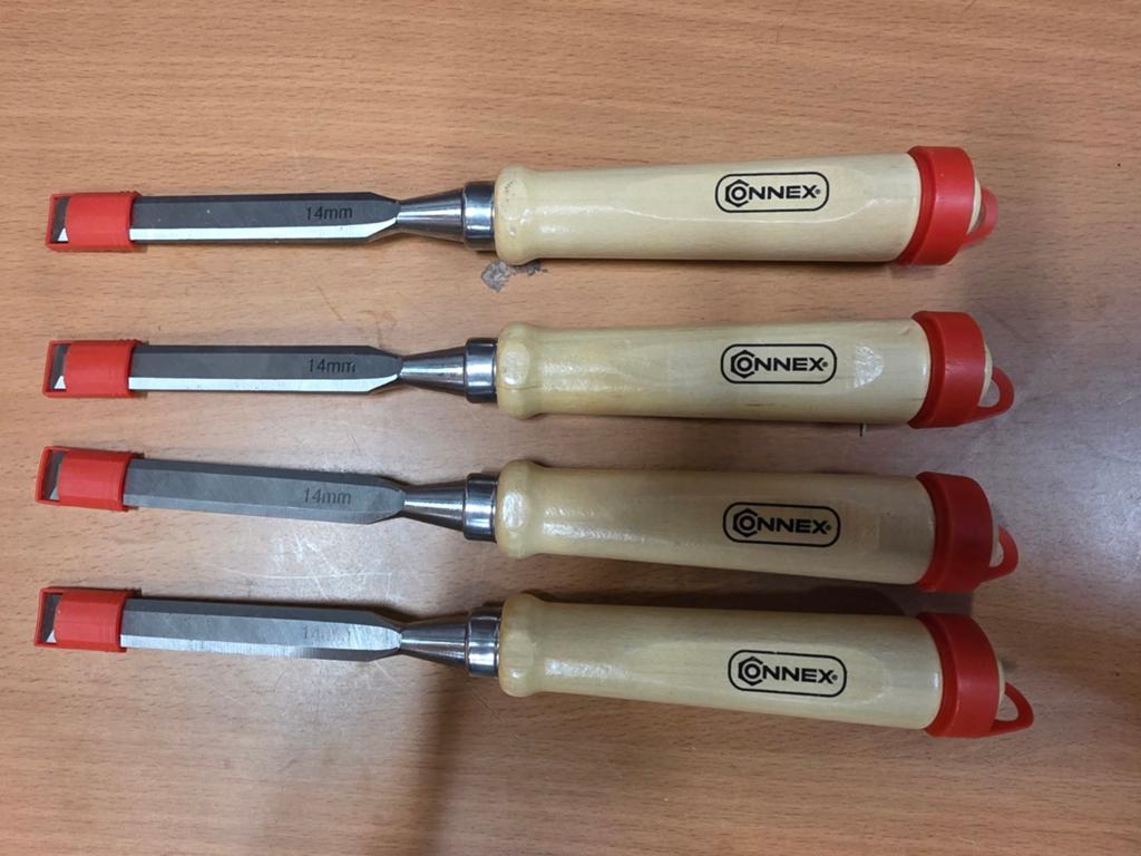 Set van 4 Connex Steekbeitels 14mm - Houtbewerking, Geen e-mailadres beschikbaar, Ophalen of Verzenden, Zo goed als nieuw, Connex