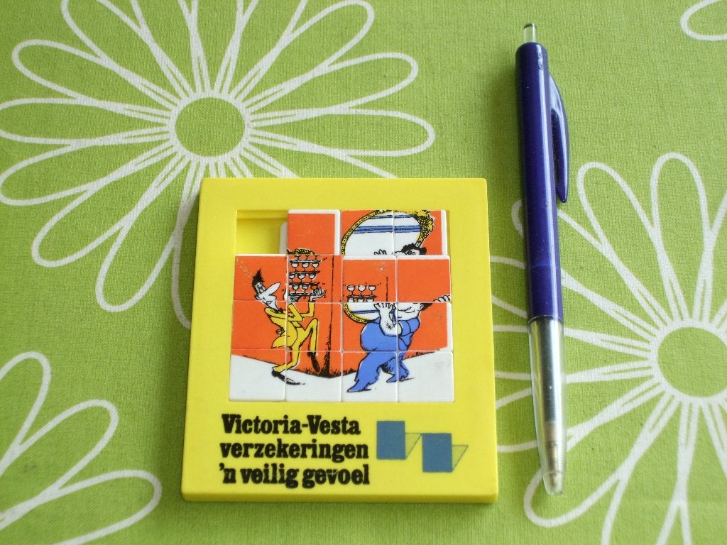 Victoria Vesta verzekeringen schuifpuzzel, Verzamelen, Ophalen of Verzenden, Gebruikt