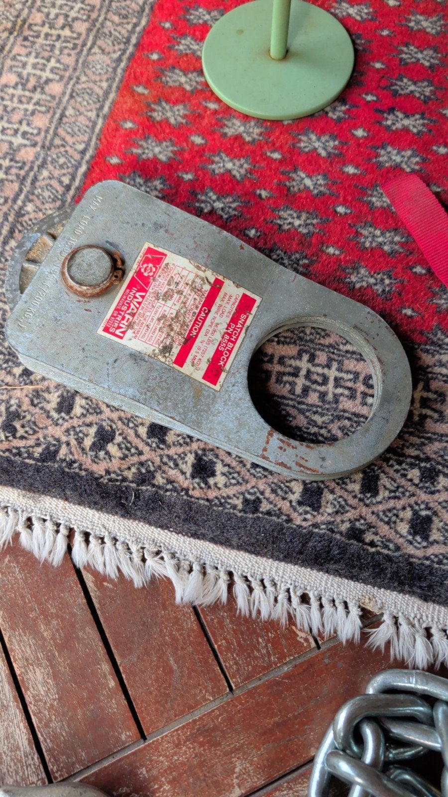 WARN Klapblok Snatchblock - Zwaar uitgevoerde katrol, Ophalen of Verzenden, Gebruikt, Handmatig
