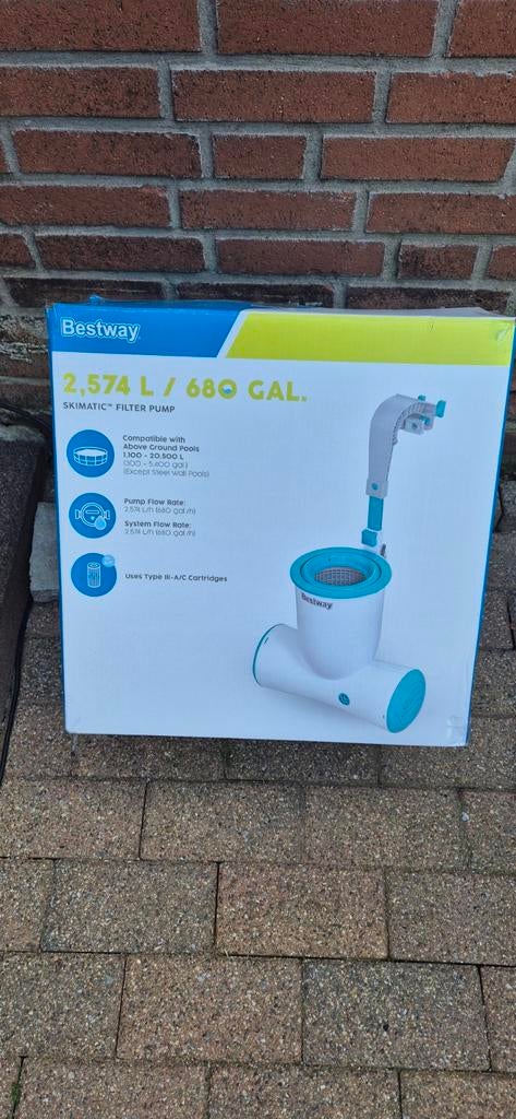 Bestway Skimatic filterpomp 2.574 L/u - Zeer goed werkend, Ophalen of Verzenden, Zo goed als nieuw, Overige typen