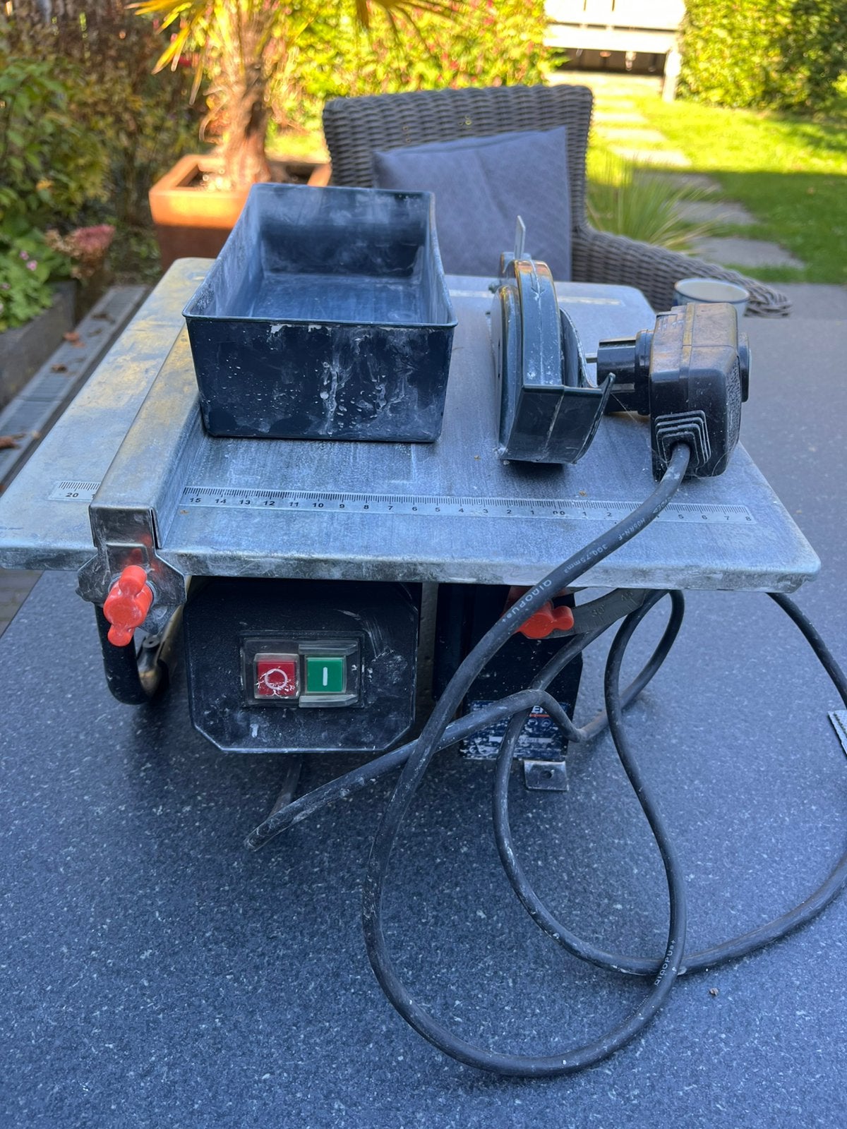 Ferm tegelzaagmachine, Doe-het-zelf en Verbouw, Ophalen, Gebruikt, Overige typen, 30 tot 70 mm
