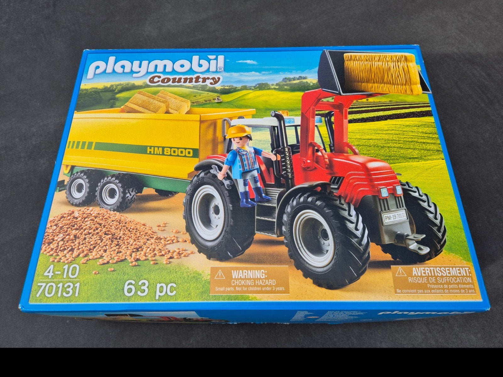 Playmobil grote tractor met aanhanger. nr.70131, Ophalen, Complete set, Voertuig, Zo goed als nieuw
