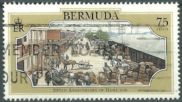 BERMUDA 1993 75c. 200j. Hamilton, Michel: 641, Gestempeld., Verzenden, Gestempeld, Noord-Amerika