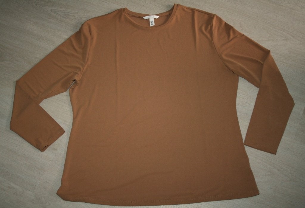 H&M lichtbruin top shirt mt 44 46 XXL Nieuw, Kleding | Dames, Tops, H&M, Bruin, Verzenden, Maat 46/48 (XL) of groter