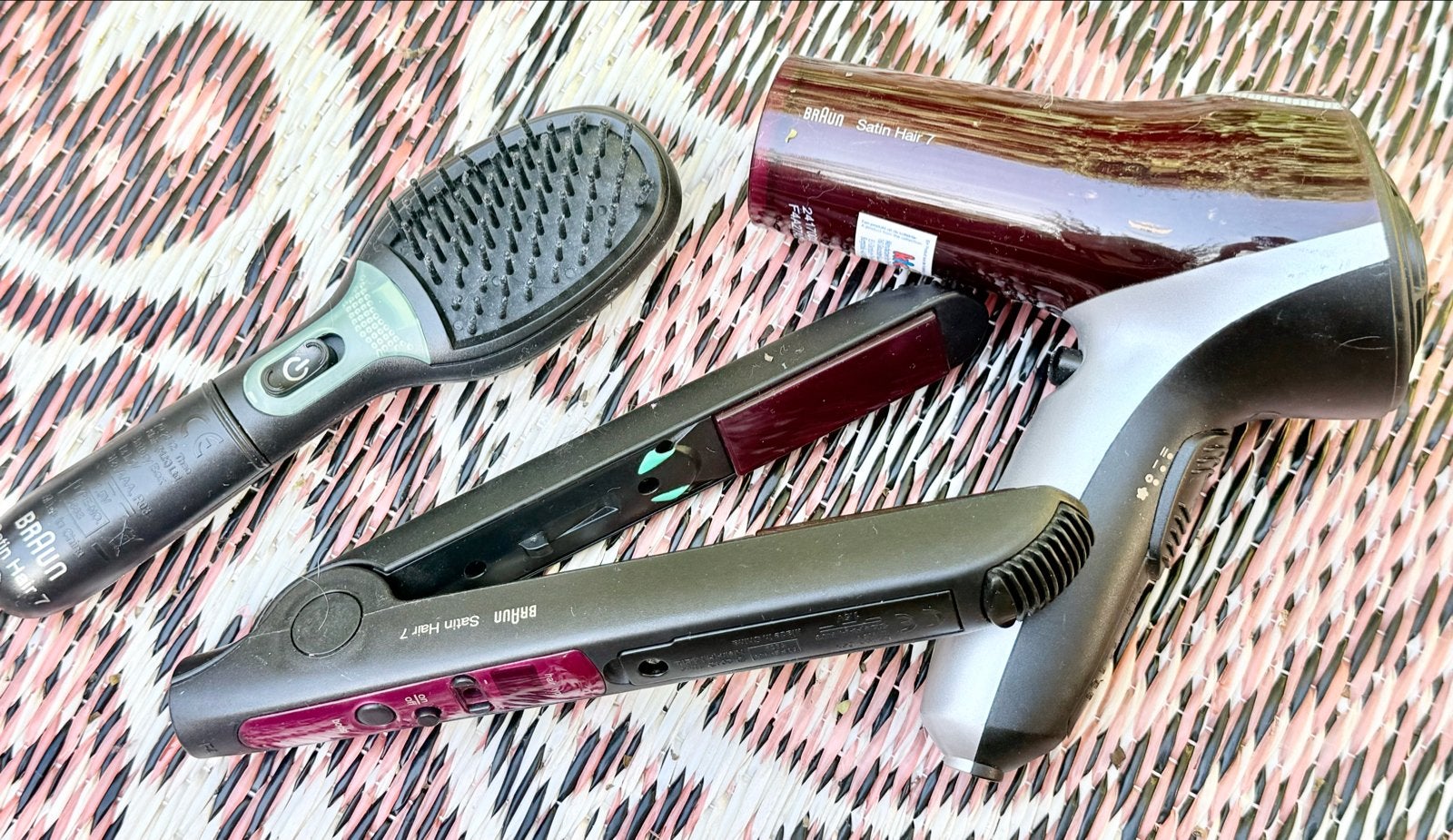 Braun Satin Hair 7 set: Föhn, stijltang en borstel, Ophalen of Verzenden, Zo goed als nieuw, Jongen of Meisje
