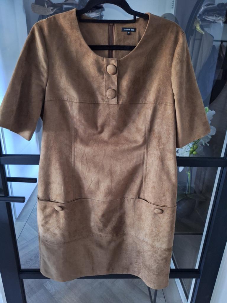 Caroline Biss bruine jurkje, Kleding | Dames, Bruin, Maat 42/44 (L), Ophalen of Verzenden, Zo goed als nieuw
