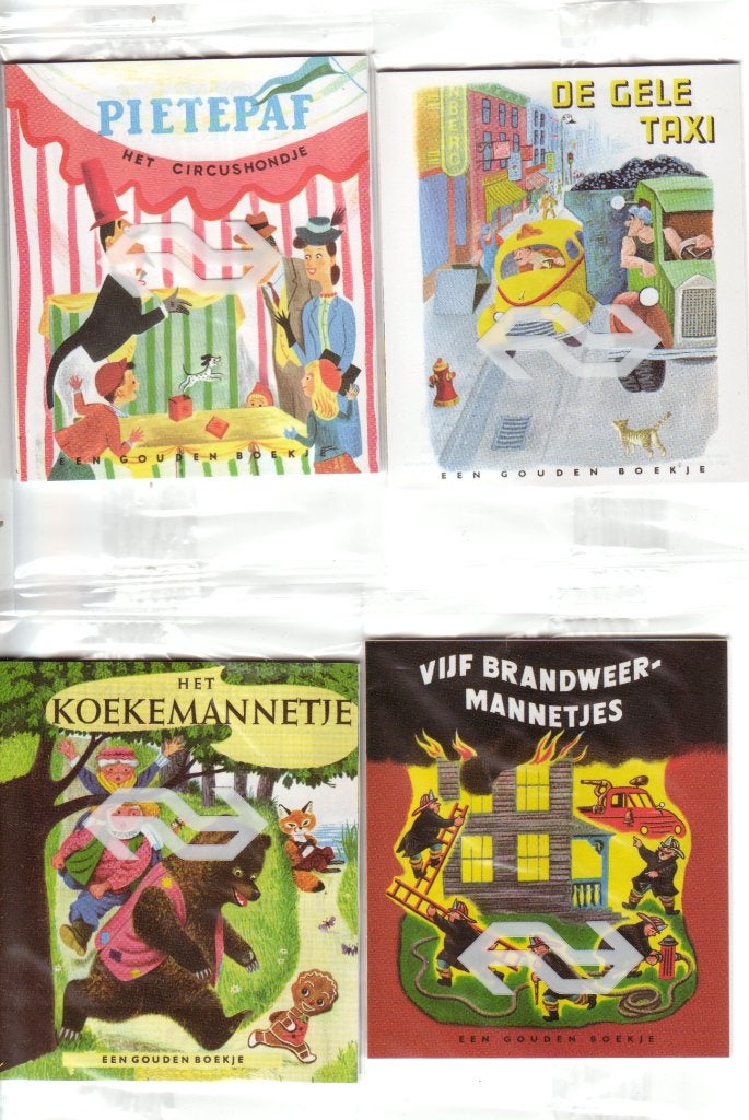 4 kleine Gouden boekjes - speciale uitgave van de NS, Ophalen of Verzenden