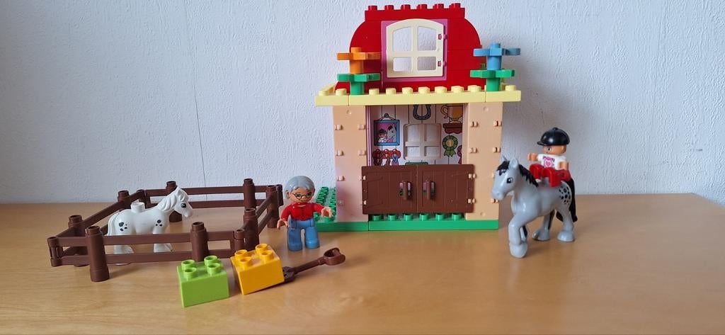 Lego Duplo de Paardenstal, Ophalen of Verzenden, Gebruikt, Complete set, Duplo