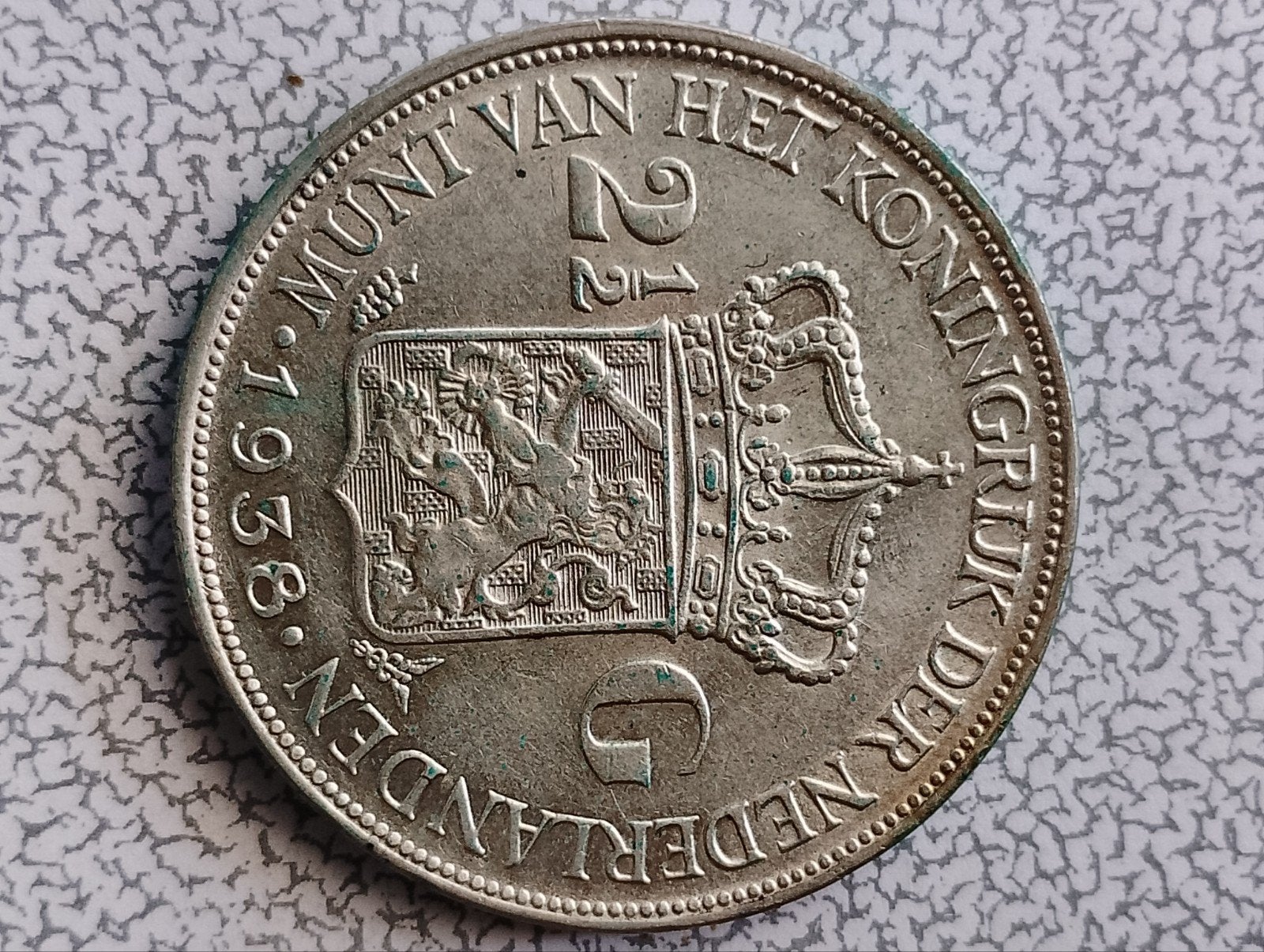 Nederland 2,5 gulden, Ophalen, Koningin Wilhelmina, 1 gulden