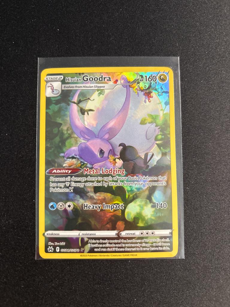 Hisuian Goodra GG21/GG70 | NM | Crown Zenith, Ophalen of Verzenden, Zo goed als nieuw, Losse kaart, Foil