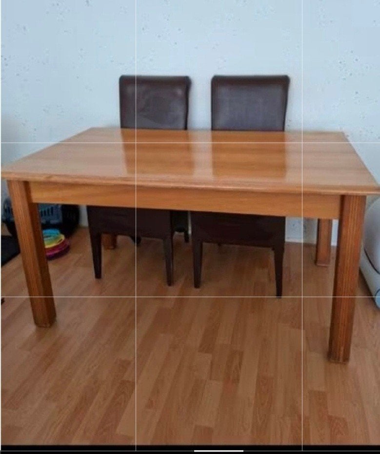 eiken eettafel, Huis en Inrichting, Tafels | Eettafels, Ophalen, Gebruikt, 50 tot 100 cm, 150 tot 200 cm