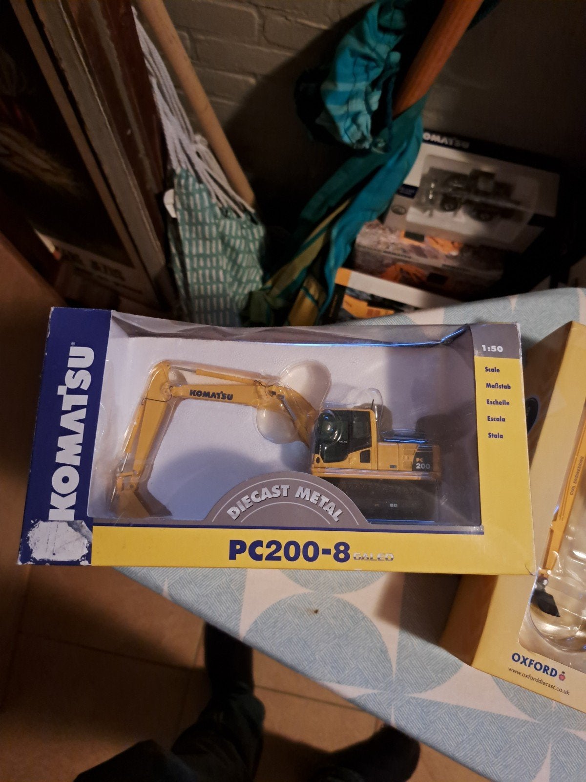 Komatsu PC200-8 Diecast Metaal Graafmachine 1:50, Overige merken, 1:32 tot 1:50, Overige typen, Nieuw