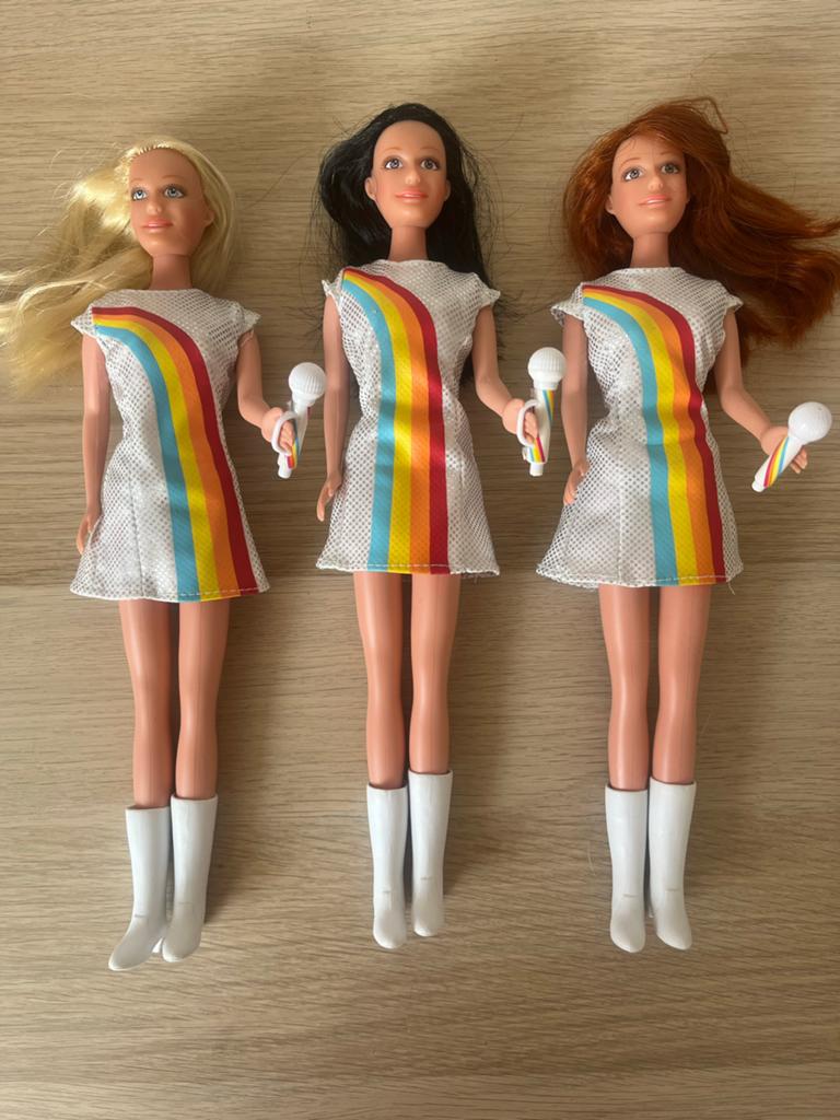 K3 barbies karen kristel kathleen, Ophalen of Verzenden, Zo goed als nieuw, Barbie