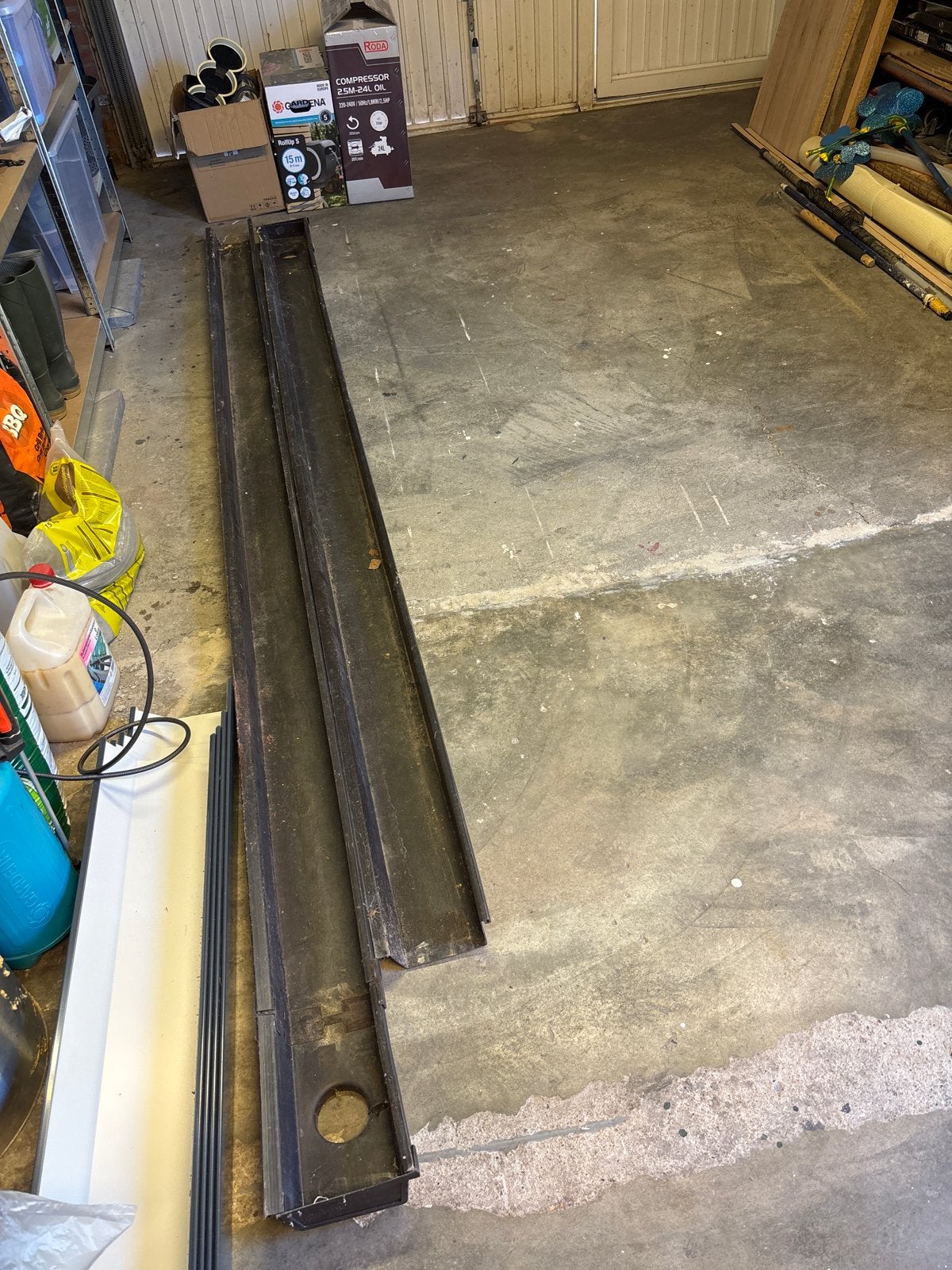 Bakgoot - ca. 7 meter, Kunststof, Gebruikt, Overige kleuren, Overige typen