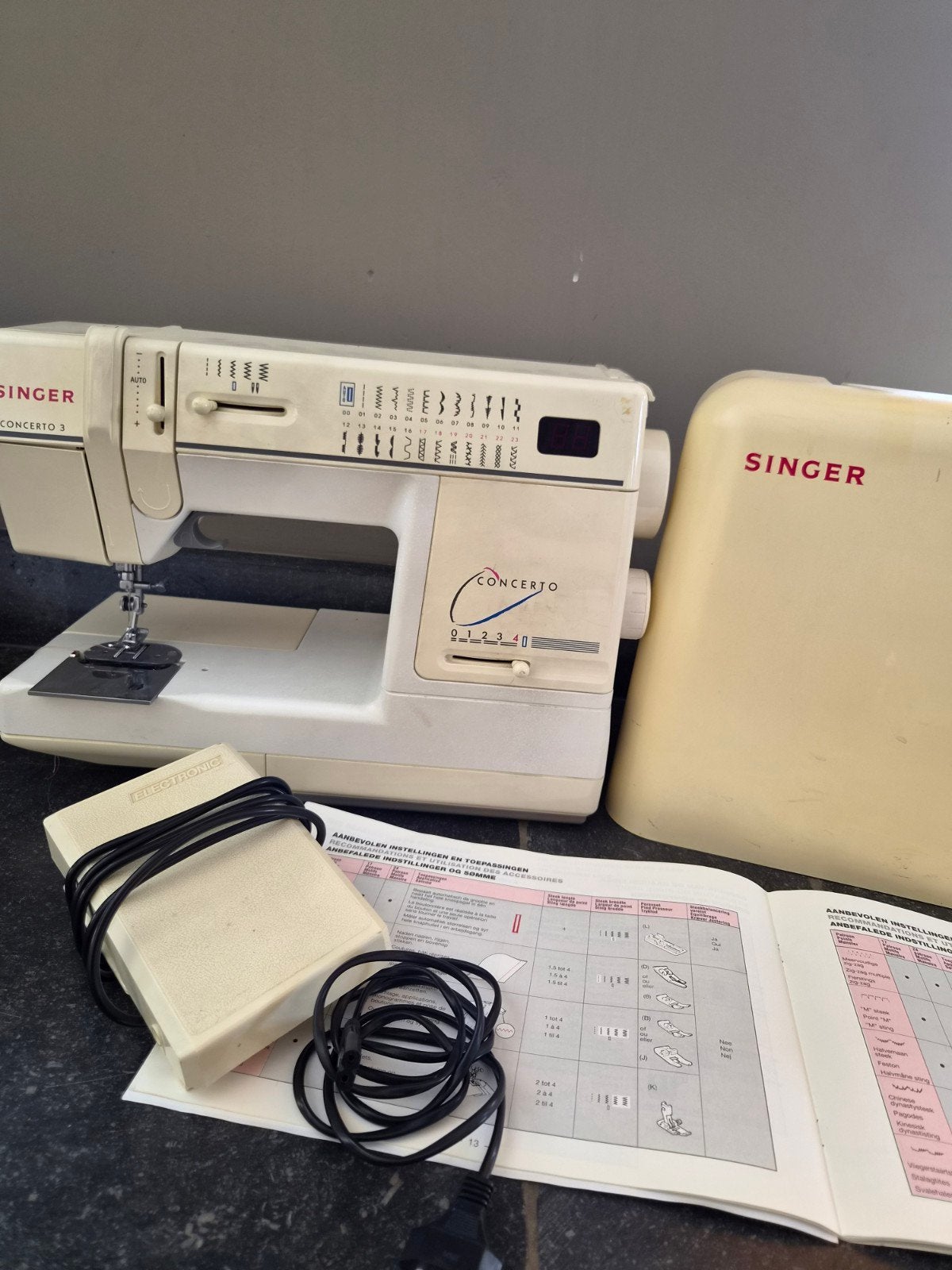 Singer Concerto 3 Naaimachine - Betrouwbaar en Compleet, Ophalen, Gebruikt, Naaimachine, Singer