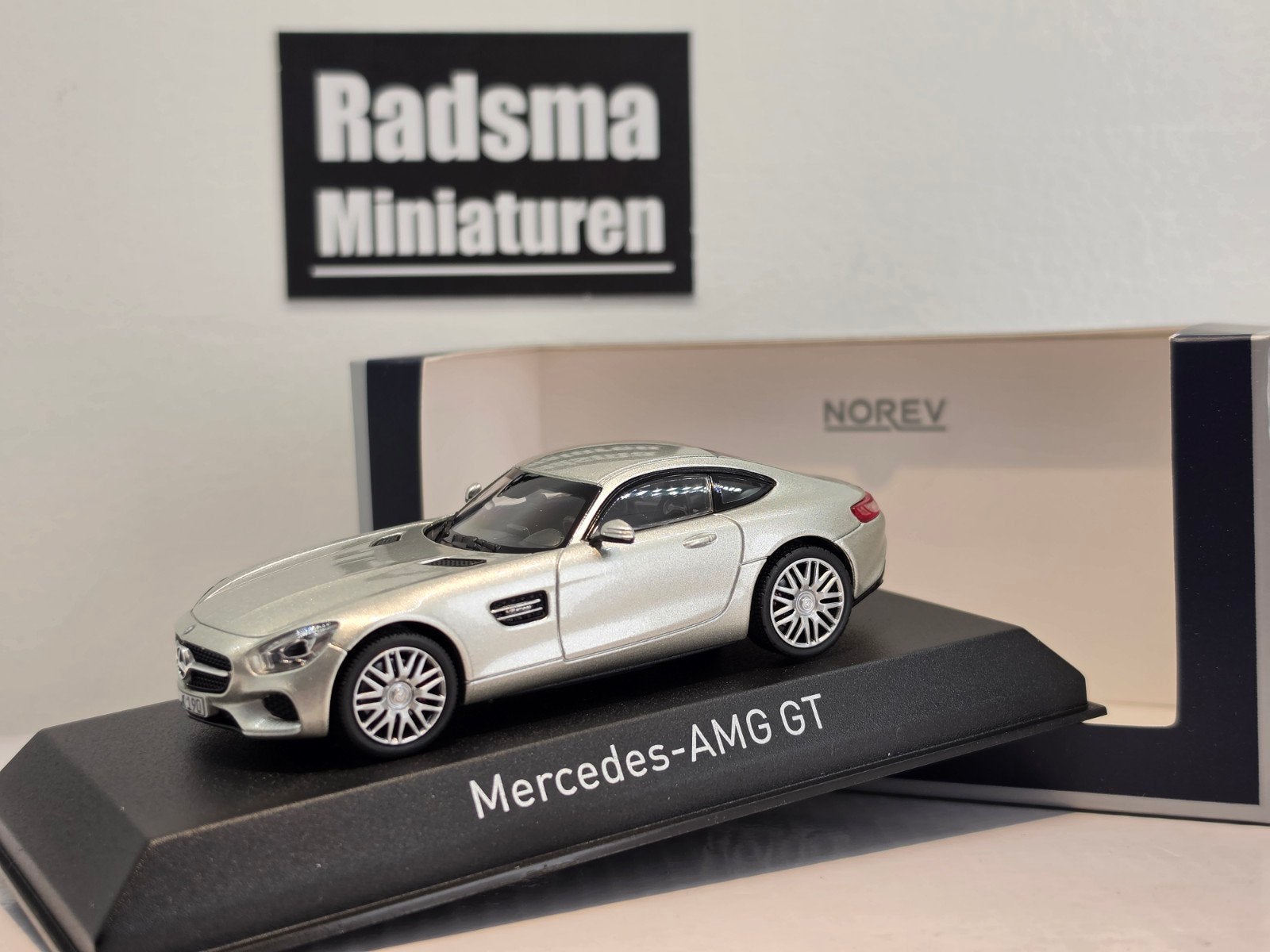Mercedes Benz Amg Gt 2015 Silver 1/43 Norev, Auto, Nieuw, Norev, Ophalen of Verzenden