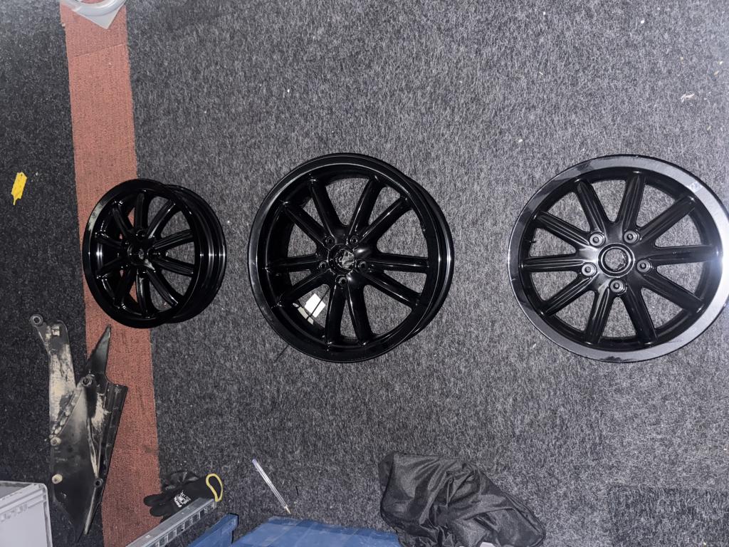 Piaggio MP3 Velgen set hoogglans glans zwart, Niet ingevuld, Nieuw, Niet ingevuld, Ophalen