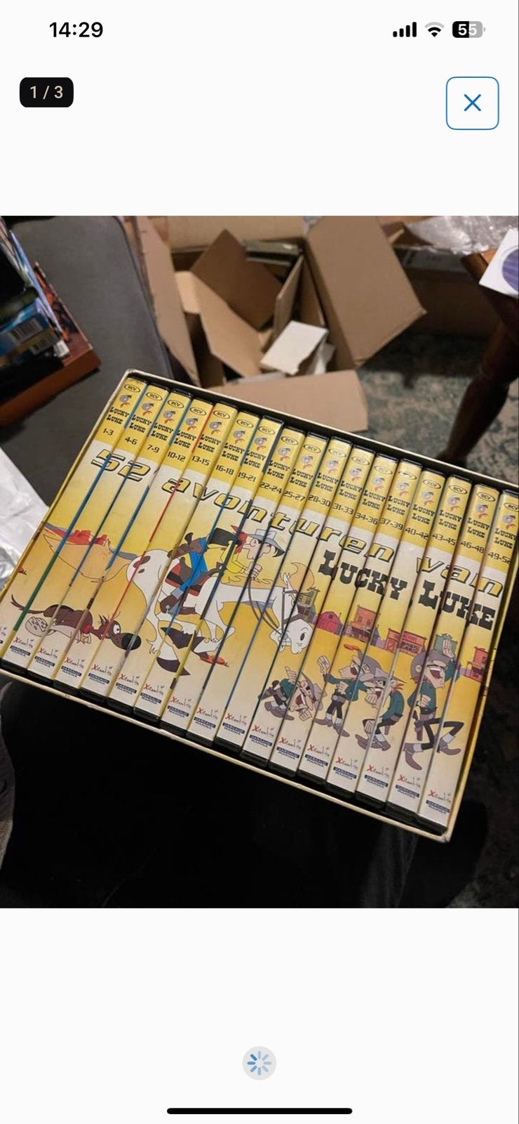 Lucky Luke - De Complete Avonturen Collectie (DVD Box), Europees, Gebruikt, Animatie, Alle leeftijden