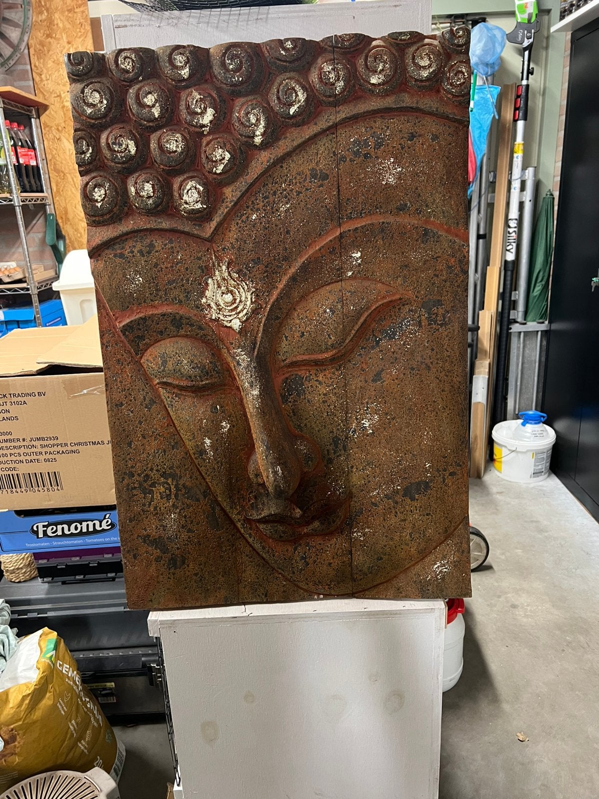 Boeddha wand decoratie, Ophalen of Verzenden, Zo goed als nieuw