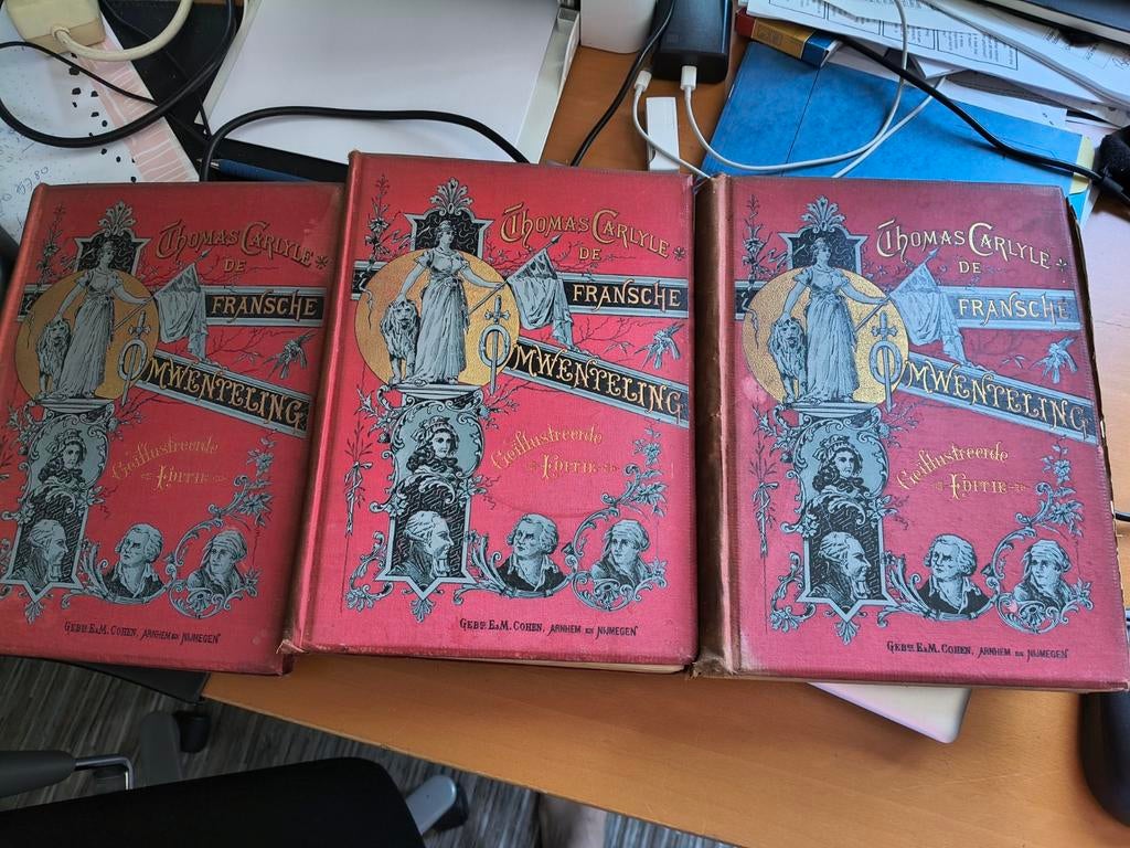 De Fransche Omwenteling   (drie Delen), Ophalen of Verzenden, 19e eeuw, Gelezen, Thomas Carlyle