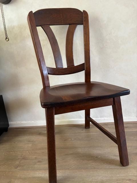 eiken eetkamerstoelen, Ophalen, Gebruikt, Bruin, Vijf, Zes of meer stoelen