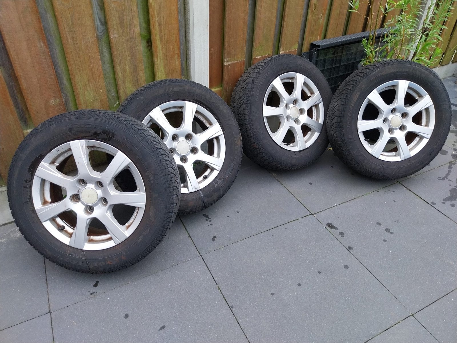 Originele Golf 6 Velgen Set met Banden 195/65R15, Auto-onderdelen, Banden en Velgen, Ophalen, Gebruikt, 15 inch, Banden en Velgen