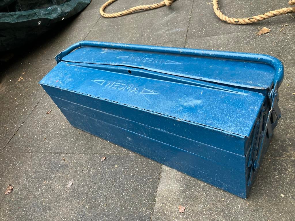 Wesma gereedschapskist - Blauw metaal, Ophalen, Gebruikt