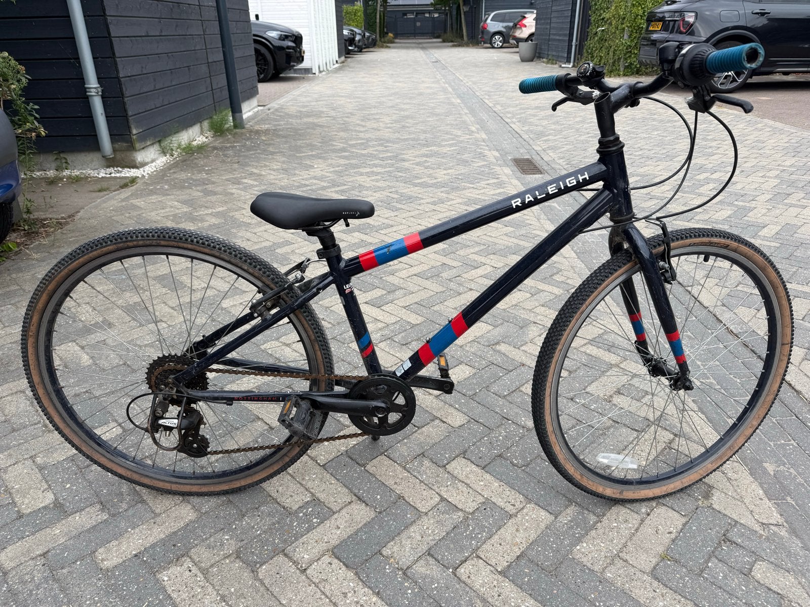 26 inch kinderfiets - Raleigh - Opknapper voorrem, Fietsen en Brommers, Ophalen, Gebruikt, Velgrem, 20 inch of meer