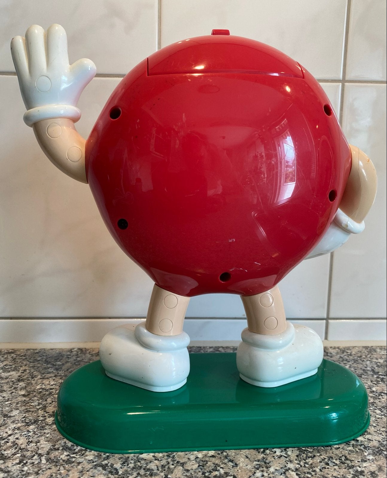 M&M's Dispenser Rood - Vintage Snoepautomaat, Ophalen of Verzenden, Gebruikt