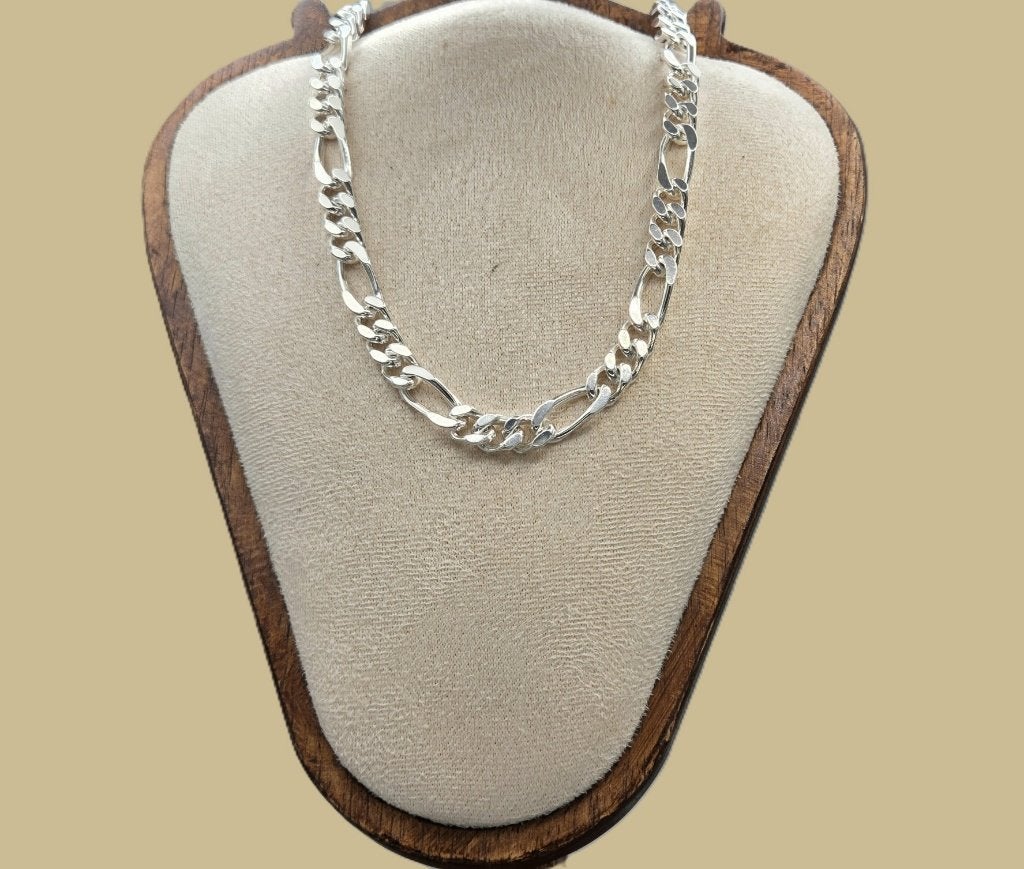 Zilveren figaro ketting met lobsterslot. 2026/415, ., Nieuw, Ophalen of Verzenden, .