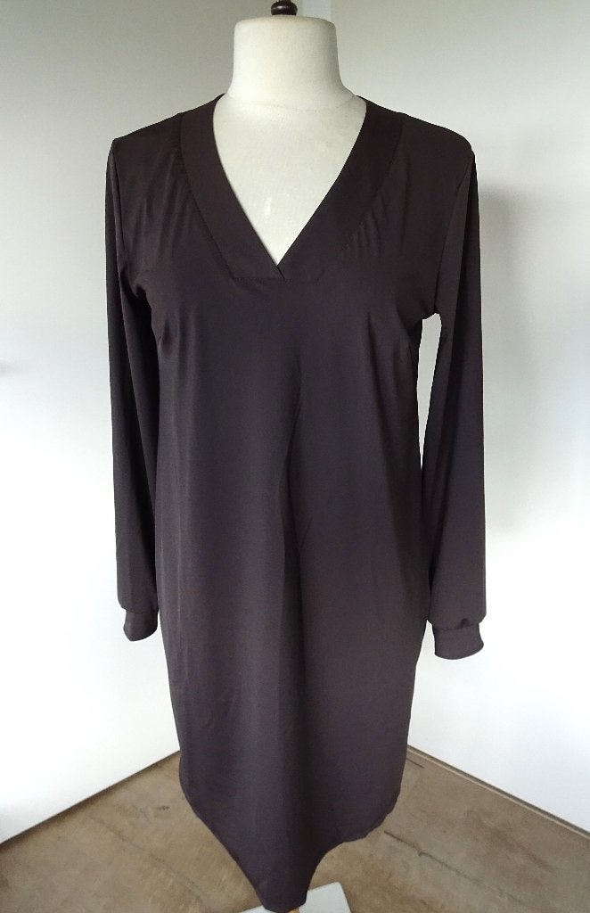 STRETCH JURK VAN G-MAXX MAAT S *, Kleding | Dames, Bruin, Ophalen of Verzenden, Zo goed als nieuw, Knielengte