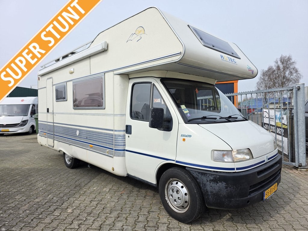 TEC Rotec 2.8 JTD FIAT 128PK Stapelbedden 6 persoons camper, Caravans en Kamperen, Fiat, Bedrijf, Imperial, 6 tot 7 meter